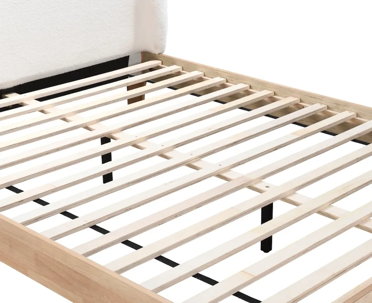 Lucca White Bed Frame
